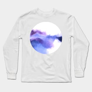 Purple Sky, White Light - abstract Long Sleeve T-Shirt